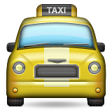 Oncoming Taxi Emoji (Apple/iOS Version)
