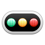 Horizontal Traffic Light Emoji (Apple/iOS Version)