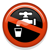 Non-potable Water Symbol Emoji (Apple/iOS Version)