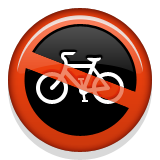 No Bicycles Emoji (Apple/iOS Version)