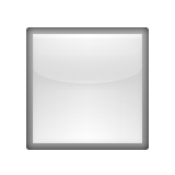 White Medium Small Square Emoji (Apple/iOS Version)