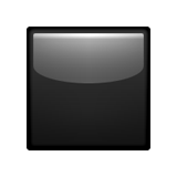 Black Medium Small Square Emoji (Apple/iOS Version)