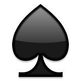 Black Spade Suit Emoji (Apple/iOS Version)