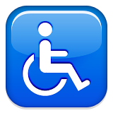 Wheelchair Symbol Emoji (Apple/iOS Version)