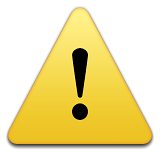 Warning Sign Emoji (Apple/iOS Version)