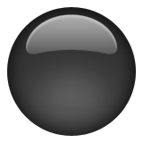 Medium Black Circle Emoji (Apple/iOS Version)