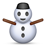 Snowman Without Snow Emoji (Apple/iOS Version)