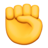 Raised Fist Emoji (Apple/iOS Version)