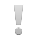 White Exclamation Mark Ornament Emoji (Apple/iOS Version)