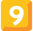 Keycap Digit Nine Emoji - Hangouts / Android Version