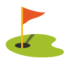 Flag In Hole Emoji Icon
