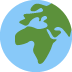 Earth Globe Europe-africa Emoji (Twitter Version)