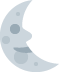 Last Quarter Moon With Face Emoji (Twitter Version)