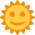 Sun With Face Emoji (Twitter Version)