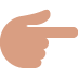 White Right Pointing Backhand Index Emoji (Twitter Version)