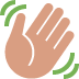 Waving Hand Sign Emoji (Twitter Version)