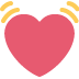 Beating Heart Emoji (Twitter Version)