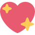 Sparkling Heart Emoji (Twitter Version)