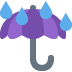 Umbrella With Rain Drops Emoji (Twitter Version)