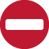 No Entry Emoji (Twitter Version)