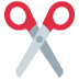 Black Scissors Emoji (Twitter Version)