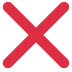 Cross Mark Emoji (Twitter Version)