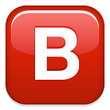 Negative Squared Latin Capital Letter B Emoji (Apple/iOS Version)