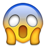Face Screaming In Fear Emoji - Copy & Paste - EmojiBase!