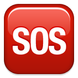 Squared Sos Emoji - Copy & Paste - EmojiBase!