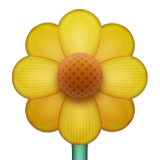 Image result for yellow flower emoji