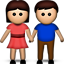 Man And Woman Holding Hands - iPhone, Android, Twitter, & Facebook Emojis