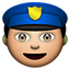 Police Officer - iPhone, Android, Twitter, & Facebook Emojis