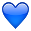 Blue Heart - iPhone, Android, Twitter, & Facebook Emojis